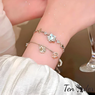 COD-ส่งเร็วจากไทย🎀สร้อยข้อมือ ปลาดาว รูปเปลือกหอย ประดับไข่มุก แฟชั่น หรูหรา หวาน ผู้หญิงที่ เครื่องประดับแฟช-Ten