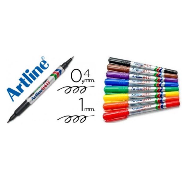 ปากกาน้ํามัน ARTLINE EK-041T 2-NIBS (ROUND 0.4MM/1.0MM)