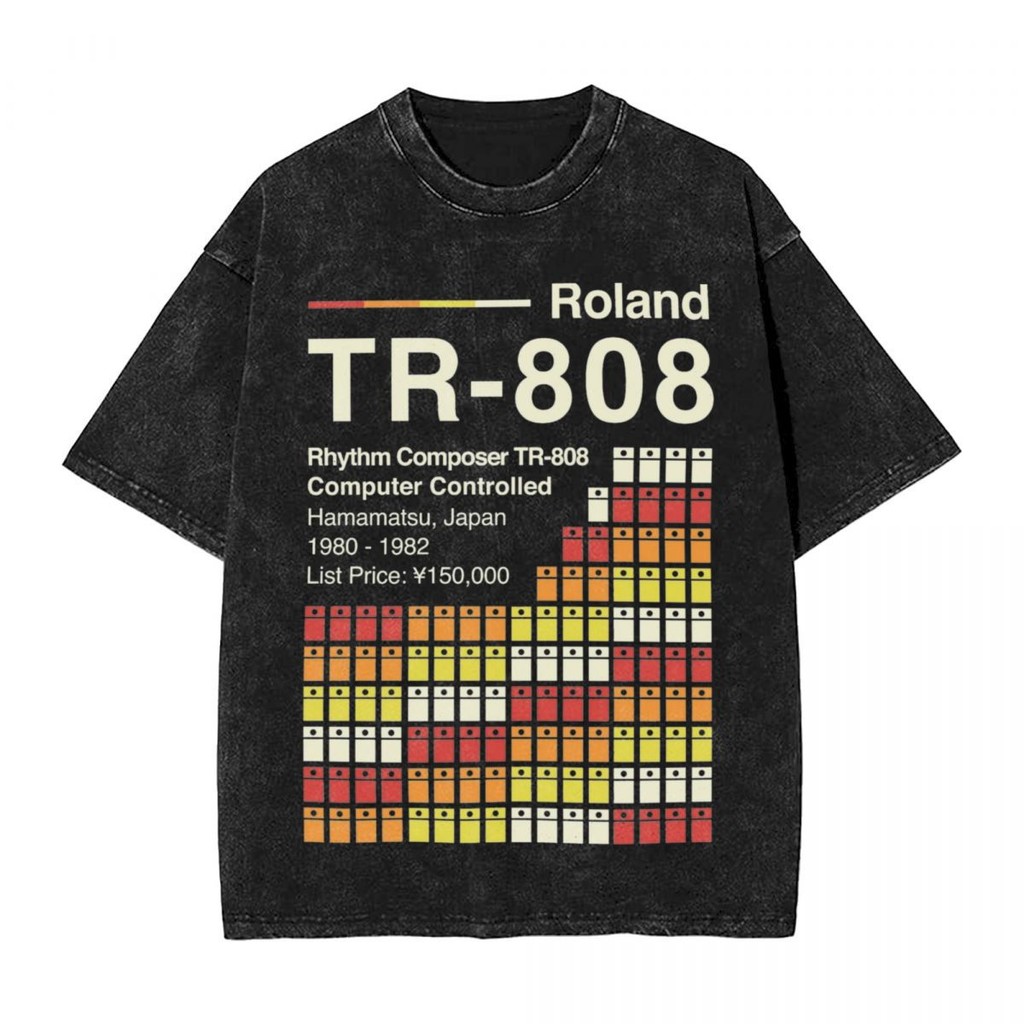 เสื้อยืดสไตล์ STREETWEAR HIP HOP ออกแบบตามแนว TR-808 ROLAND