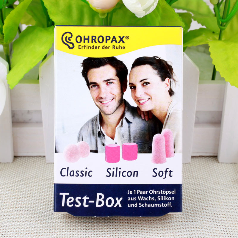 เยอรมัน OHROPAX AneryoPAX หูฟังสามในหนึ่งเดียว Anti-Noise Sleep ฉนวนกันเสียงเครื่องมือที่มีประโยชน์ 