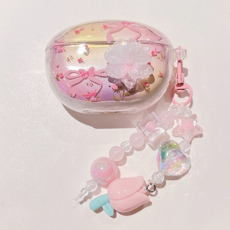 คุณภาพดีCase สําหรับ SOAIY SL6/SL6Pro Multi-Theme การออกแบบน่ารักหูฟังปกอ่อนพร้อมตะขอโซ่ลูกปัด