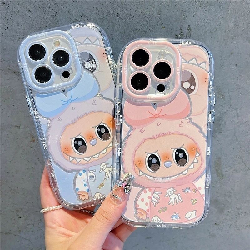 Phone Phone Case IPhone Phone Case Labubu Cartoon Style Cute Bow