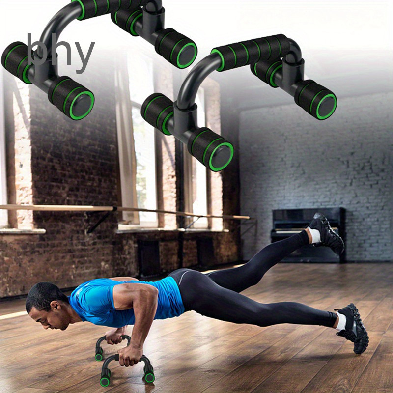 Bhy 1 คู่ Push Up Bars Gym อุปกรณ์ออกกําลังกายฟิตเนส Pushup Handles พร้อมที่จับโฟมกันกระแทกและลื่นโค