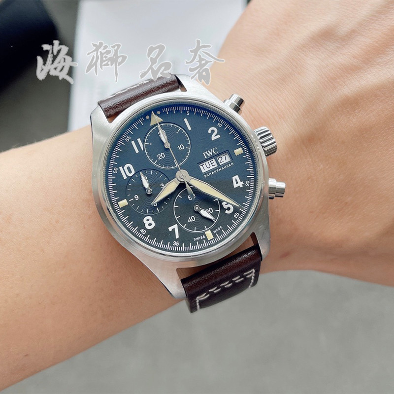 IWC IWC IWC นาฬิกานักบินอัตโนมัตินาฬิกาผู้ชายนาฬิกาแฟชั่น IW387903