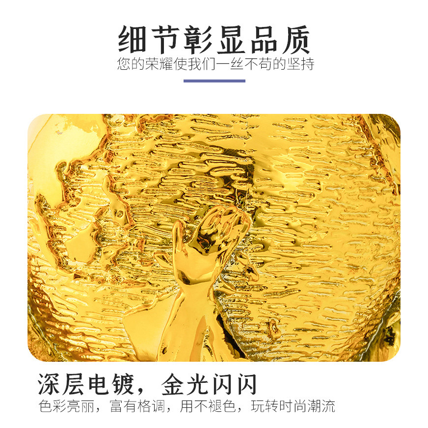 2022 Katar World Cup Model Jewelry Hercules Cup Trophy Football Fan Commemorative Jewelry ราคา ถูกที่สุด ดีลบีเคเค แกลเลอรีภาพที่ 9