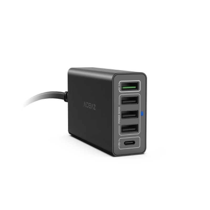 SG 11.11 SALES รับประกัน 1 ปี IDEAZ 5Port 60w Desktop Charger USBC Wall Charger 30W Power Delivery P