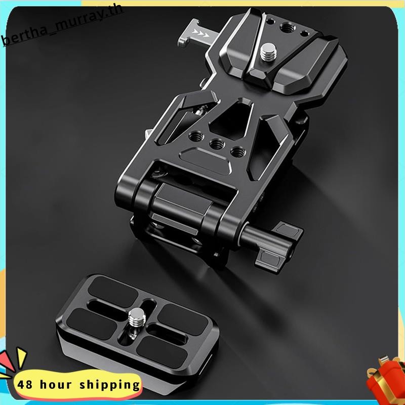 พับ V Mount กล้อง DSLR Video Rig สําหรับ V Mount แบตเตอรี่กรง