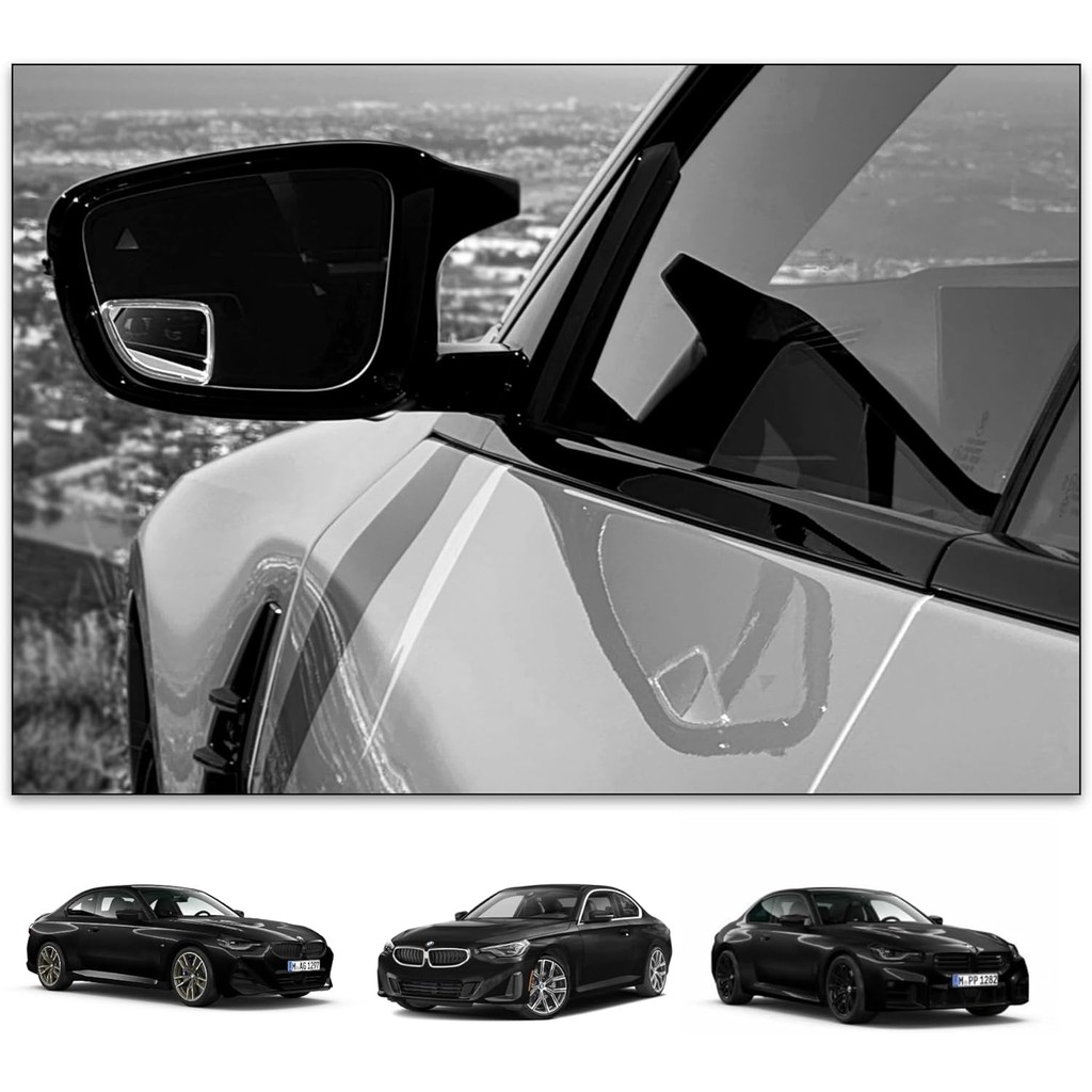 กระจกจุดบอด- ใช้ได้กับ BMW G42 230i Extended View (G42 M240i (2022 - ปัจจุบัน)), แก้ว - ชุด 2 ชิ้น (