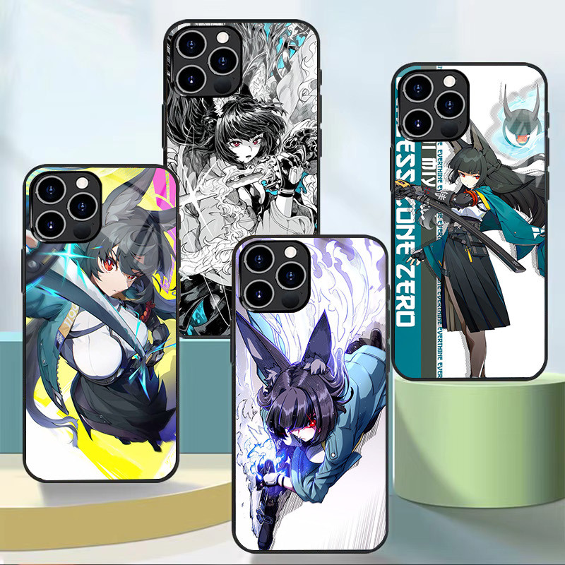 Zenless Zone Zero Hoshimi Miyabi 03 เคสโทรศัพท์แก้วสําหรับ Iphone 11 12 Mini 13 14 Plus 15 16 Pro Ma