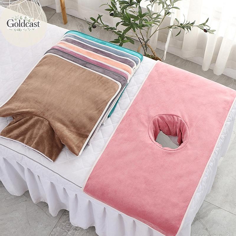 GOLD 40*80 ซม.หนา Beauty SPA โต๊ะนวด Planking ผ้าขนหนูเช็ดหน้าพร้อมเตียงหลุม TH