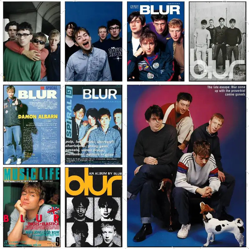 B-Blur Band โปสเตอร์ภาพวาดความละเอียดสูงตกแต่ง A3 ตกแต่งบ้าน