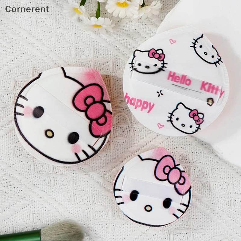 Null Sanrio แต่งหน้าฟองน้ําพัฟกล่องน่ารัก Hello Kitty แต่งหน้าคอนซีลเลอร์ Super Soft Elastic Cotton 