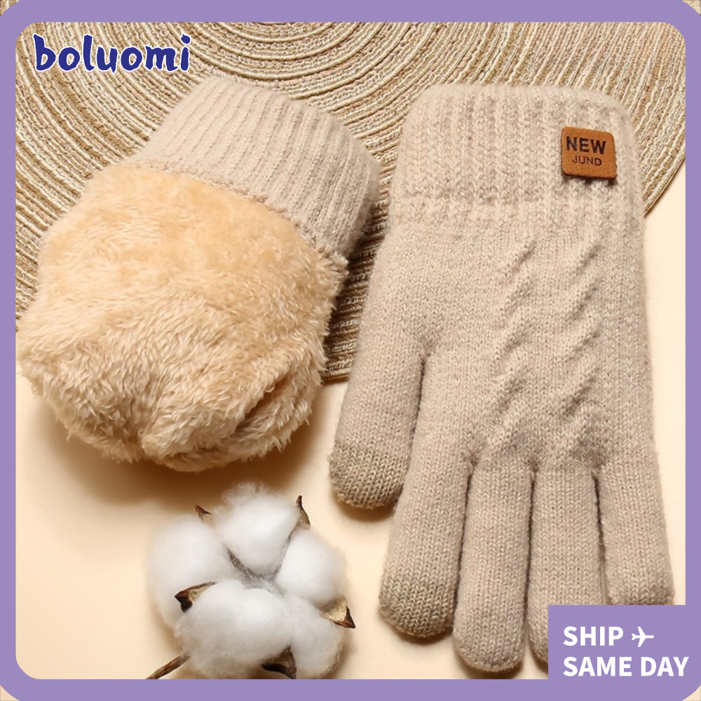 BOLUMI ถุงมือแบบ mittens สองชั้นกันลมและหนาว สำหรับทั้งชายและหญิง
