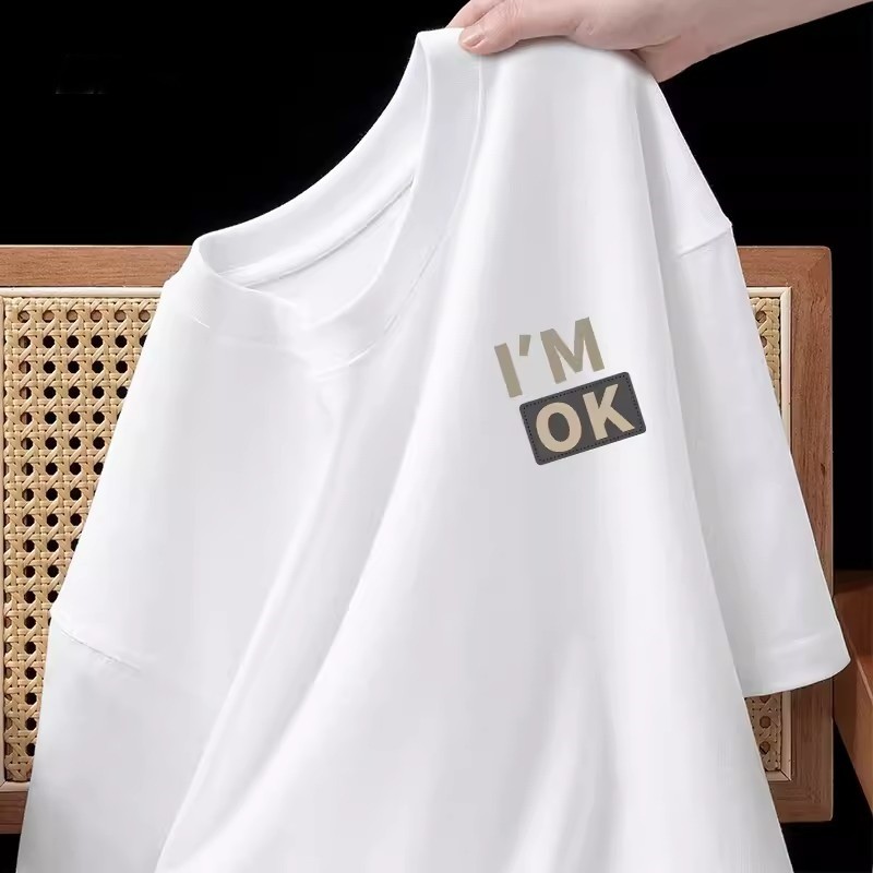 COD 2025 American Style Cool Heavyweight Short Sleeve T-Shirt for Men Versatile Summer Trendy Brand 