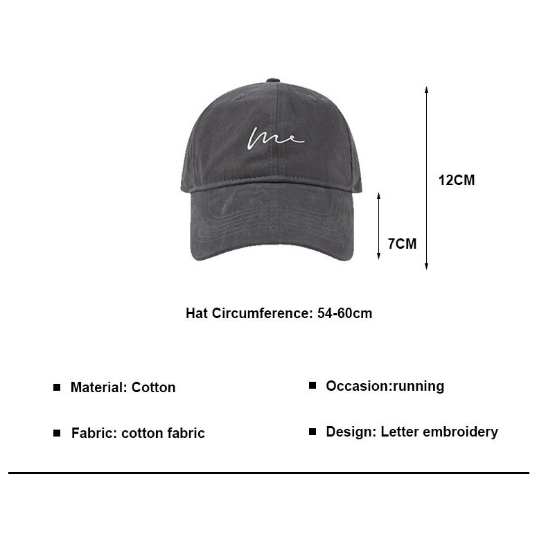 HAT37🧢หมวกเบสบอล ปักลาย สไตล์เกาหลี ผู้หญิง💕 ป้องกันแสงแดด ปีกหมวกกว้างทรงลึก พร้อมส่งจากไทย - รูปที่ 4