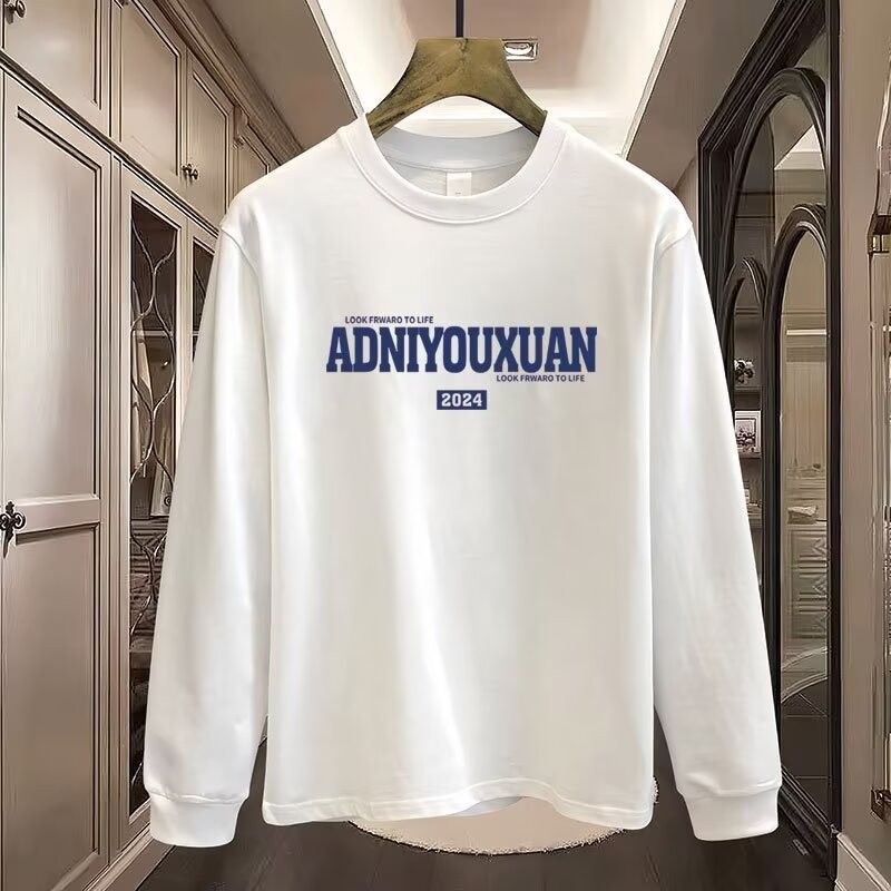 COD 2025 American Style Trendy Brand Fashion T-Shirt Men's Base Shirt Spring Autumn New Long Sleeve 