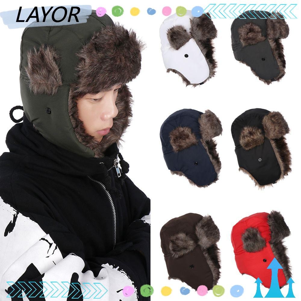 LAYOR Winter Cap Sports & Outdoors Aviator Hat with