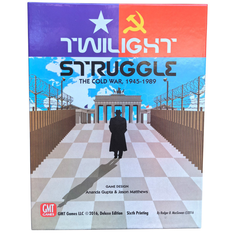 เวอร์ชันภาษาอังกฤษ Twilight struggle Twilight struggle Deluxe Edition กระดานหมากรุกเกม Party เกมกระด