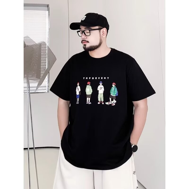 2025 New 2025 Fashion Brand High Street Retro Heavy Short-Sleeved T-shirt Men and Women 2025 Summer 