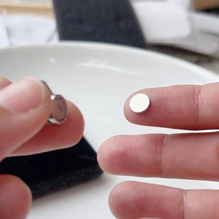 ต่างหูแบบหนีบแม่เหล็ก มุกเดี่ยว 6mm 8mm 10mm 12mm ใส่เนียนเหมือนเจาะหู