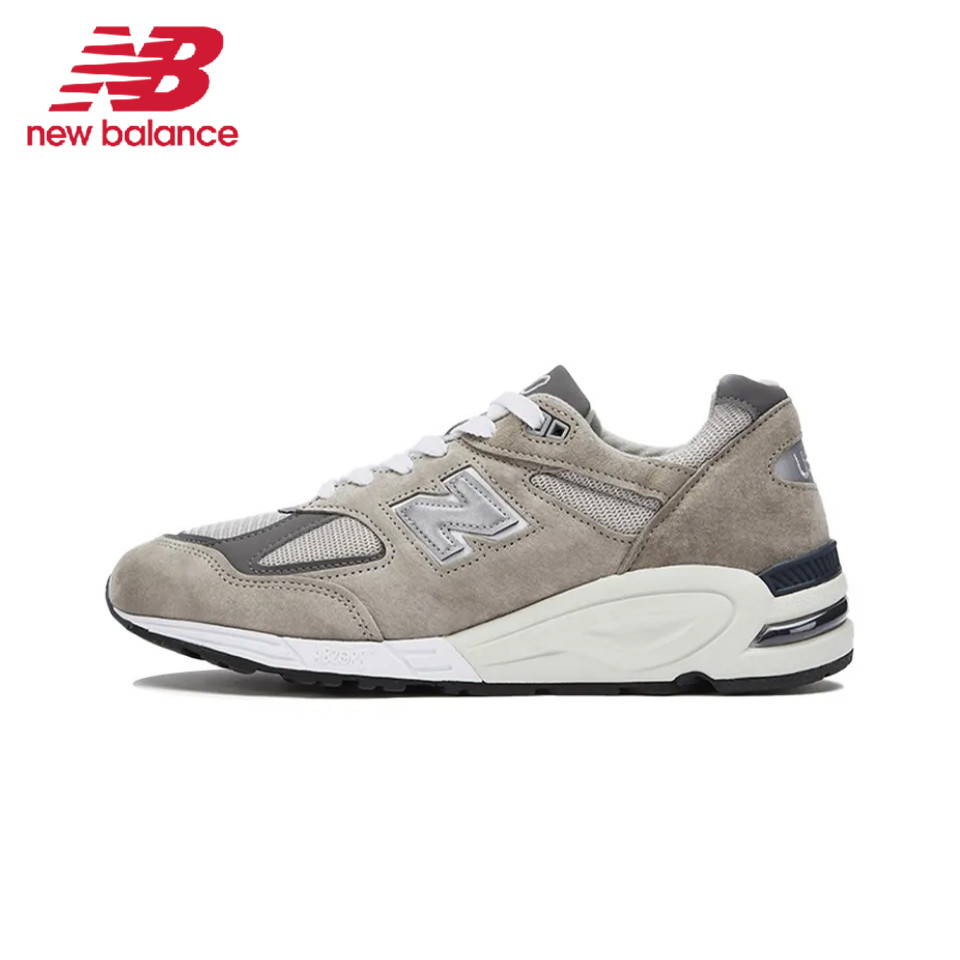 ของแท้ 100% New Balance NB 990 V2 M990GY2 รองเท้าบาสสำหรับผู้ชาย และผู้หญิง