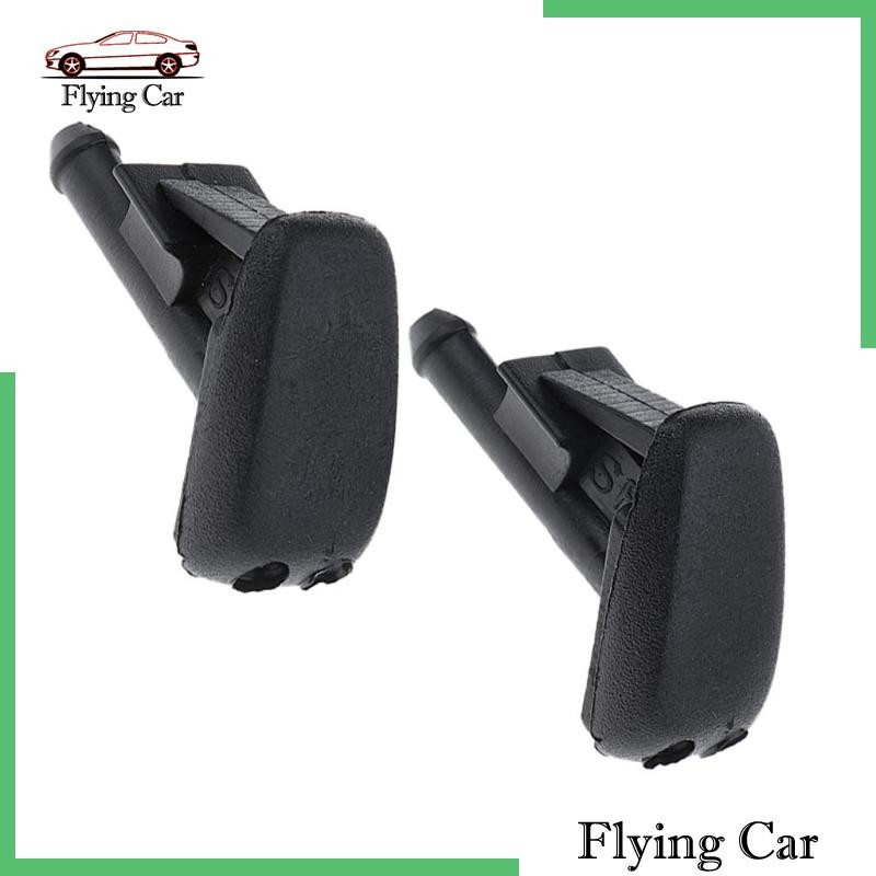 [Lzdjfmy2] 2x Black Windshield Wiper Water Jet Spray Washer หัวฉีดสําหรับ BMW E90 E60 E46
