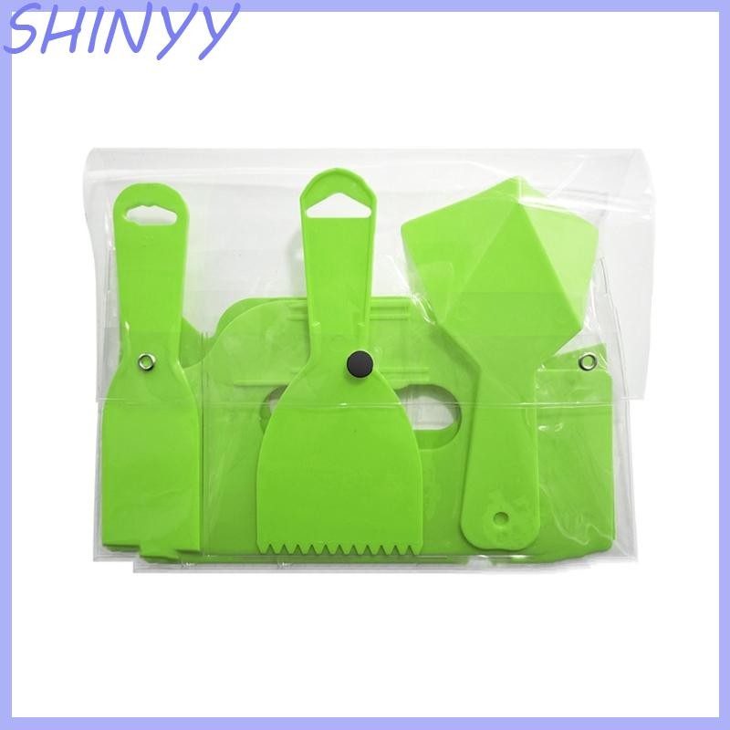 SHI Ergonomic Plastic Wall Putty Scraper Spatula 5 Pack สําหรับหัตถกรรมวอลล์เปเปอร์เตรียมสวมใส่สบายใ