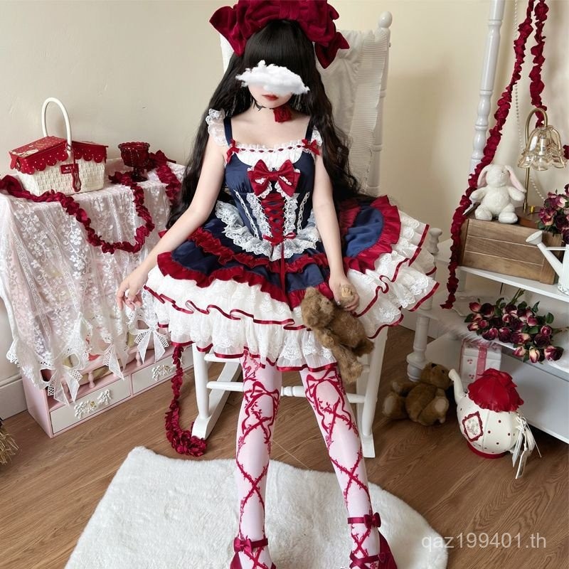 ชุดโลลิต้าสไตล์เจ้าหญิงหวานสำหรับคอสเพลย์ อานิเมะ YXJX TRT0