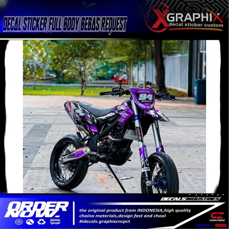 DECAL DTRACKER 150 | สติ๊กเกอร์ KLX BF | DECAL WR 155 R | DECAL CRF 150L | รูปลอก YZ | ดีคอล เคทีเอ็