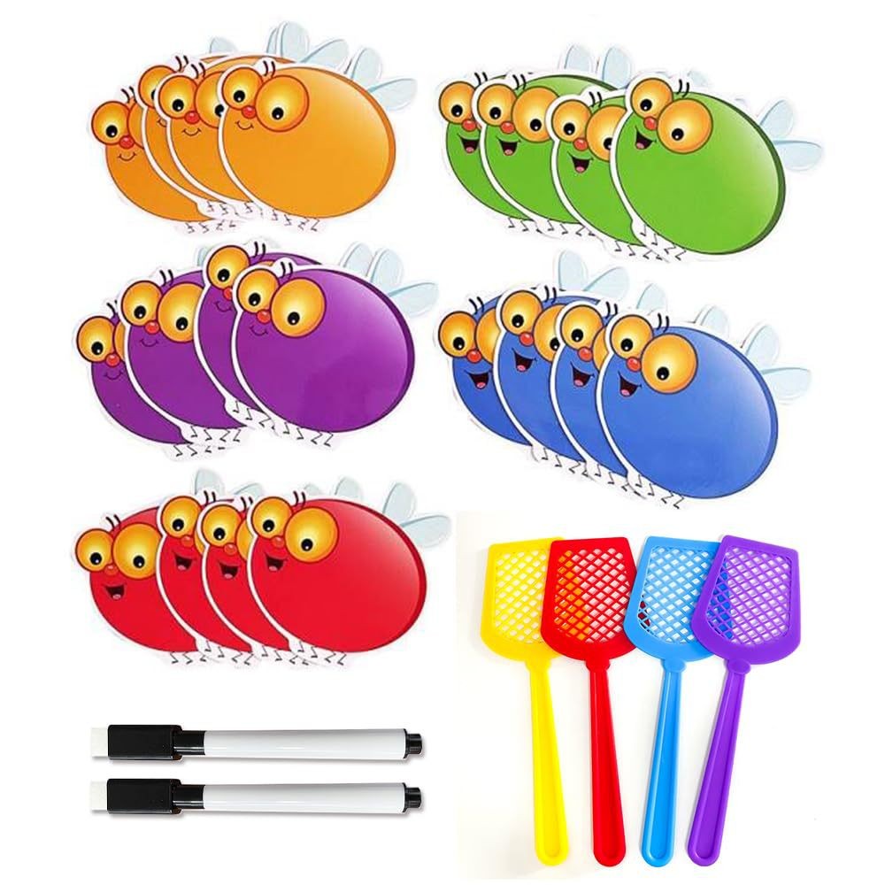 Fly Game Swatter Fly Early Education Aids คําภาษาอังกฤษการเรียนรู้การรู้หนังสือที่เขียนซ้ําได้ห้องเร