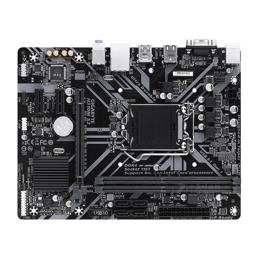 Gigabyte/Gigabyte H310M S2 เมนบอร์ดเดสก์ท็อปคอมพิวเตอร์สํานักงาน 1151 รองรับ DDR4 6789 รุ่น