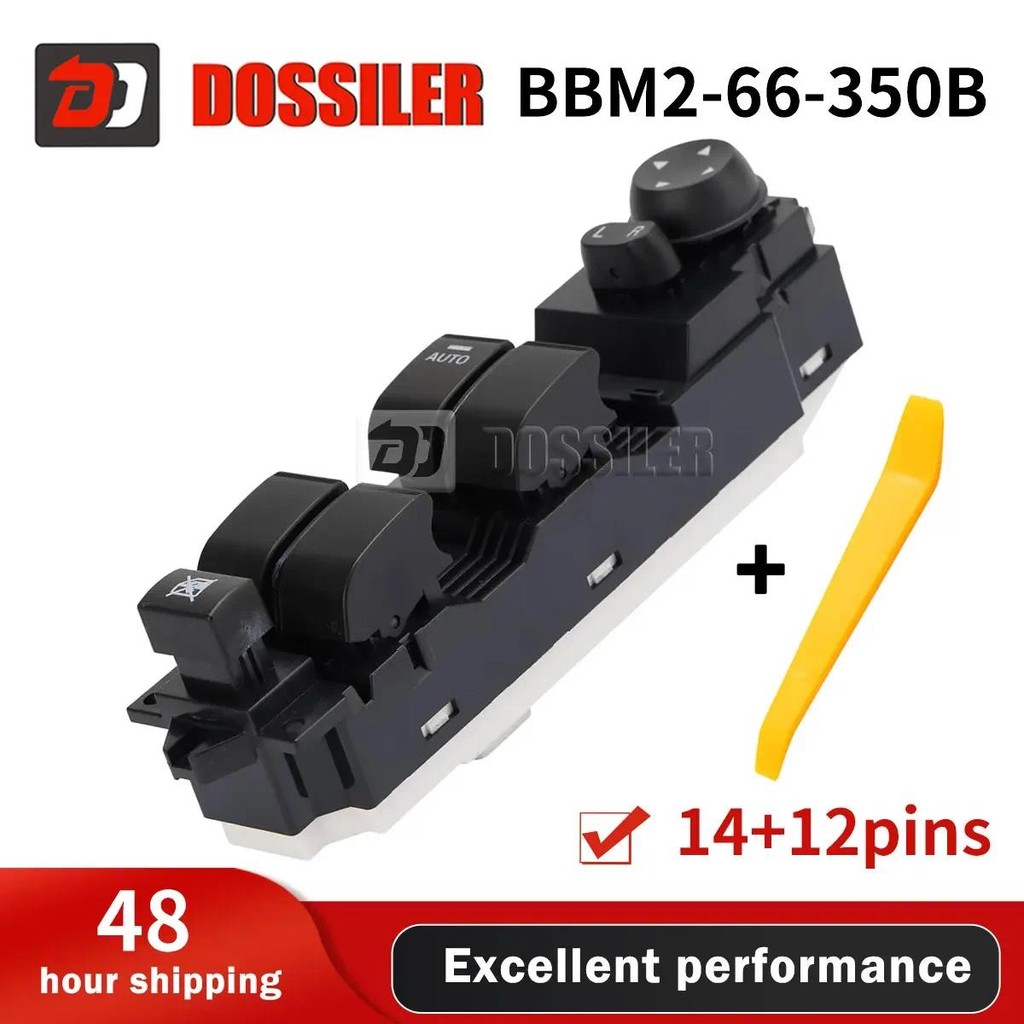 BBM2-66-350B ใหม่ Dossiler Master Power Window Switch Driver ด้านข้างสําหรับ Mazda 3 2010 2011 2012 