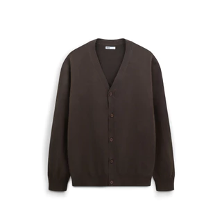 AIIZ เสื้อคาร์ดิแกนคอวีผู้ชายผ้าถัก AIIZ Men's Flat Knit Cardigan