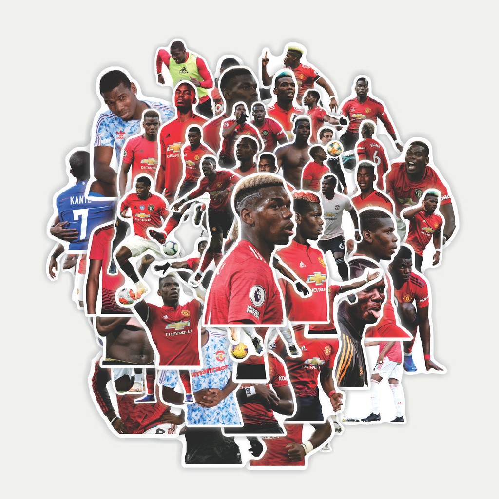 แพ็กสติ๊กเกอร์ Paul Pogba - Mu V2 | สติ๊กเกอร์ TUMBLR | สติ๊กเกอร์แล็ปท็อปสําหรับกระเป๋าเดินทางและหม