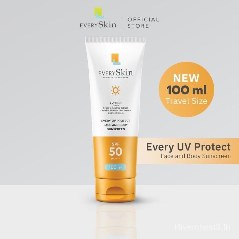 EverySkin Every UV Protect Face and Body Sunscreen SPF50 PA++++ กันแดดเนื้อบางเบาสำหรับผิวหน้าผิวกาย