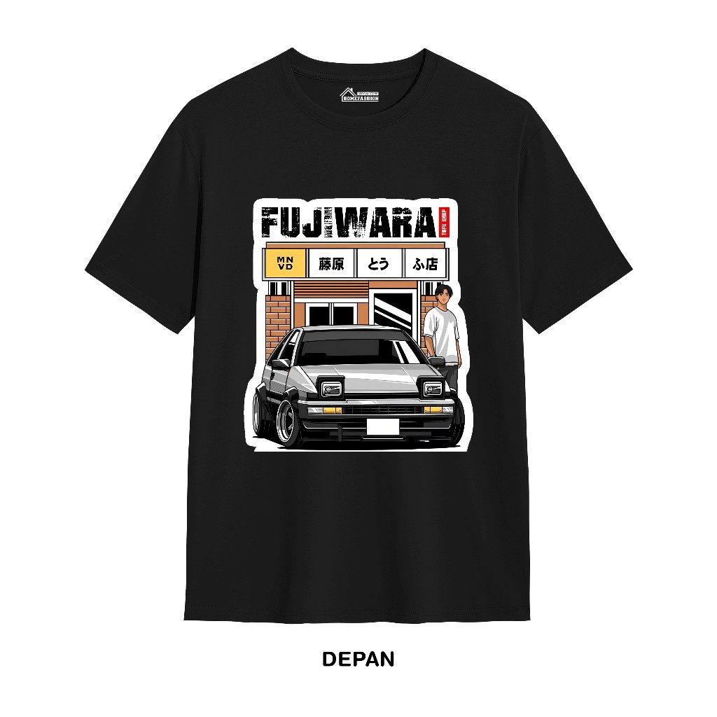 เสื้อยืด Fujiwara initial D | เสื้อยืดไดร์เวอร์รถยนต์ JDM | Ae86 | เสื้อผ้าแนวซิ่ง