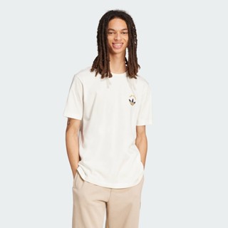 adidas ไลฟ์สไตล์ เสื้อยืดพิมพ์ลาย ผู้ชาย สีขาว IW3252