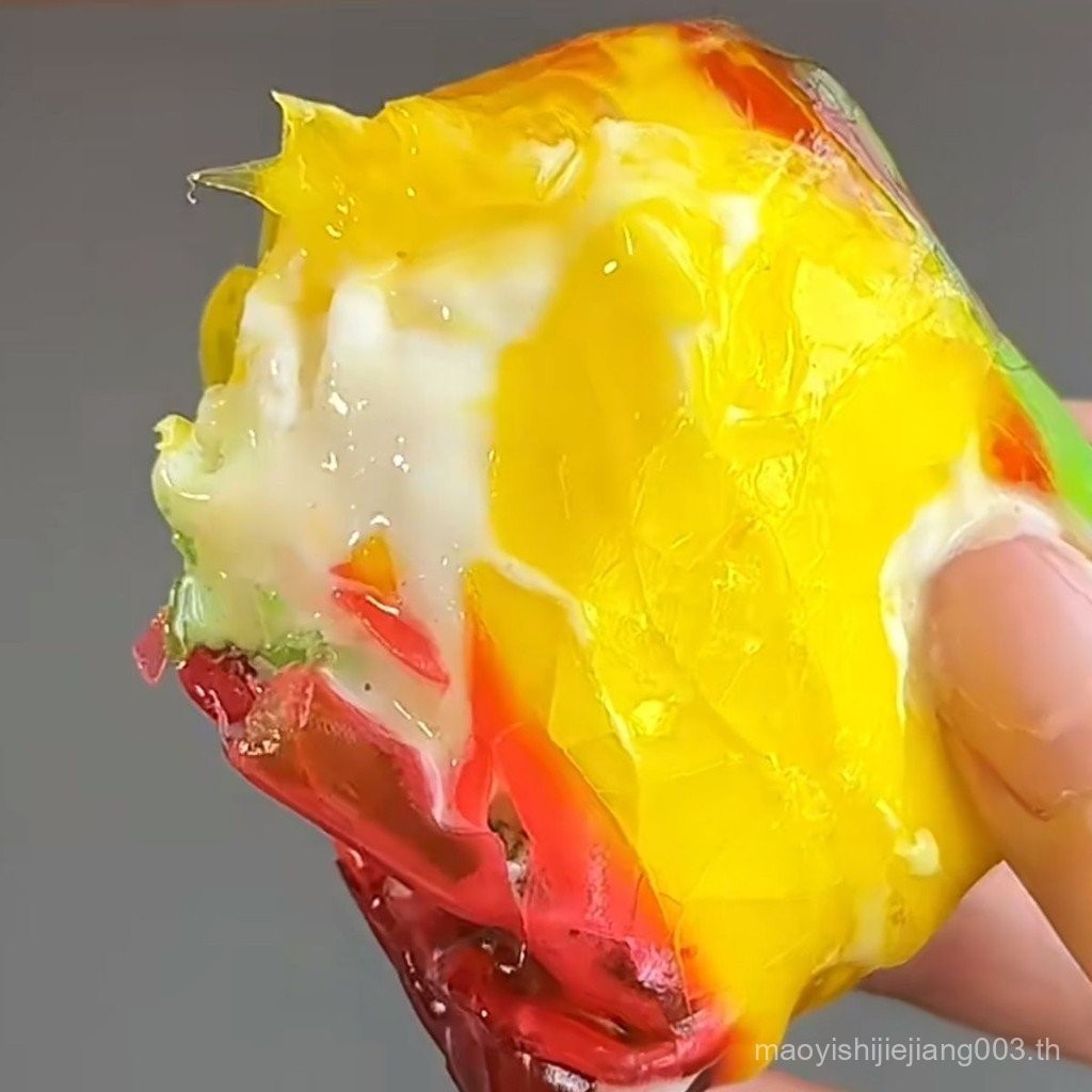 Baby Eat Same Style Gummy Crispy Ice Cream Handmade diy Seconds Crispy Candy Snacks รสผลไม้ SLUM