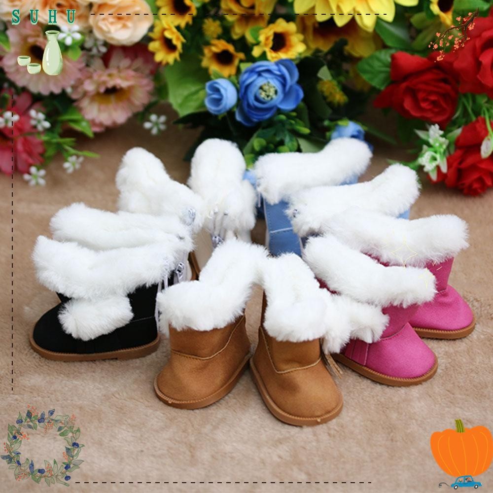 SUHU Mini Shoes Handmade Doll Accessories Toys Plush Shoes