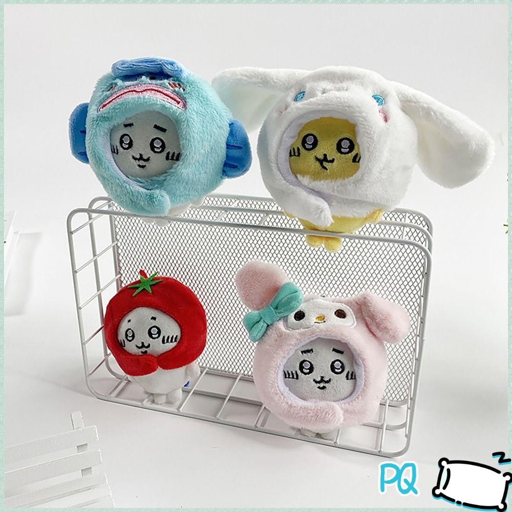 PQ Hachiware ตุ๊กตาตุ๊กตา,กระเป๋าจี้ Cinnamoroll หมวก Chiikawa ตุ๊กตา, ประณีต Chikawa Hachiware Usag