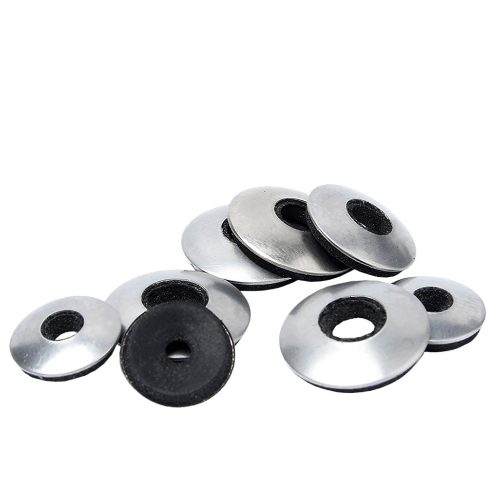 (-XCF)ปะเก็นคอมโพสิตสแตนเลส 304, ปะเก็นซีลกันน้ํา, ยางหางเจาะสกรูแตะตัวเอง EDPM ปะเก็น M4.2M4.8/M5.5