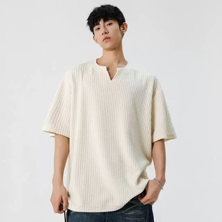 เสื้อยืดผู้ชายเนื้อนุ่ม แขนสั้น ระบายอากาศได้ดี สำหรับฤดูร้อน