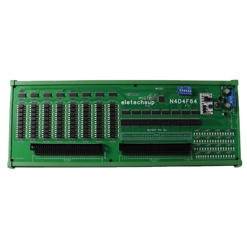 คุณภาพสูง N4D4F64 64DI-64DO 12V 24V RS485 Modbus RTU Isolate การสื่อสารดิจิตอลสวิทช์จํานวน NPN อินพุ
