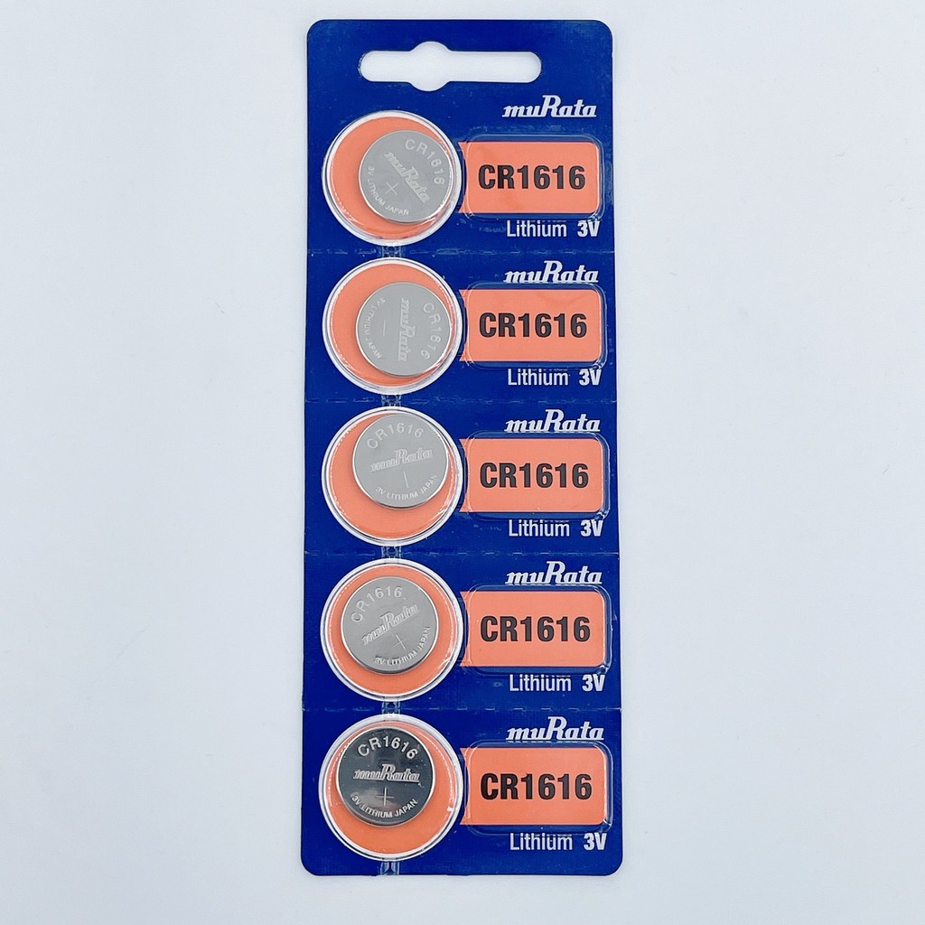 CR16 แบตเตอรี่ Murata 3V ปุ่มรีโมทคอนโทรลอิเล็กทรอนิกส์เครื่องชั่งน้ําหนักแบตเตอรี่ปุ่ม 1616 Cassett