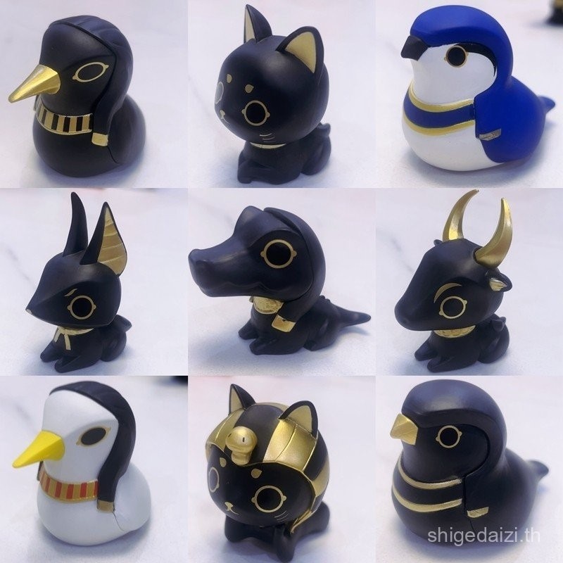 พร้อมส่ง ของเล่นแคปซูล God of Egypt British Museum Series Animal Cute Cat Bird Model Jewelry