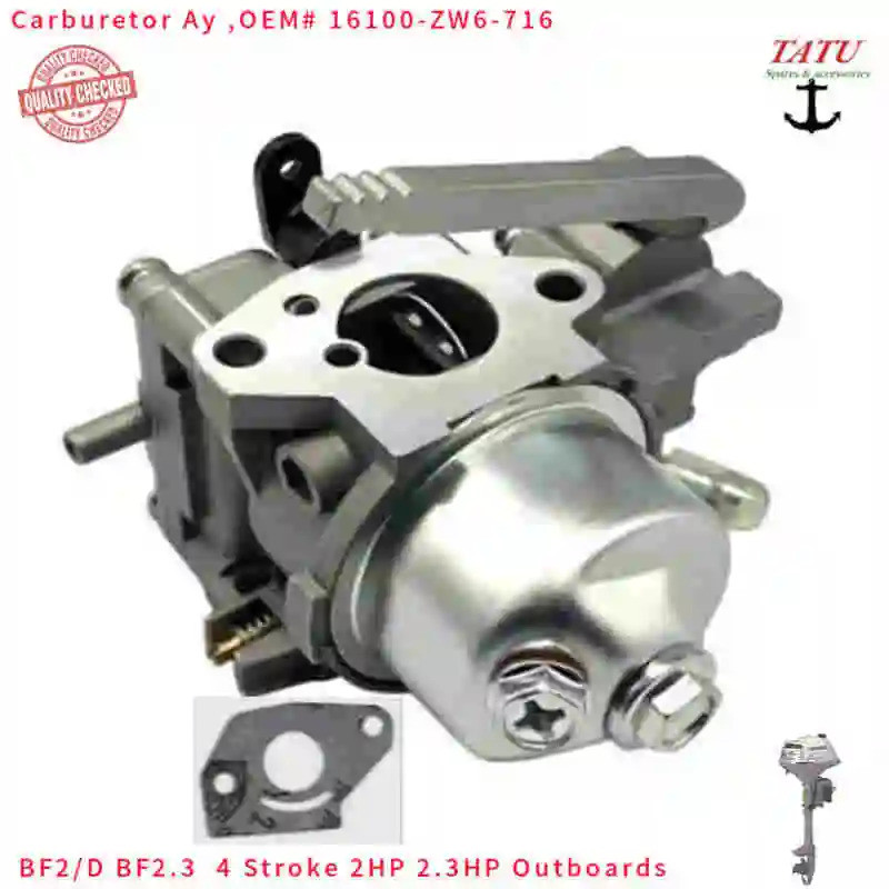 BF2 คาร์บูเรเตอร์ W/ปะเก็น 16100-ZW6-716 16100-ZW6-G01 เหมาะกับ HONDA BF2D BF2.3 &More 4T 2.0HP 2.3H