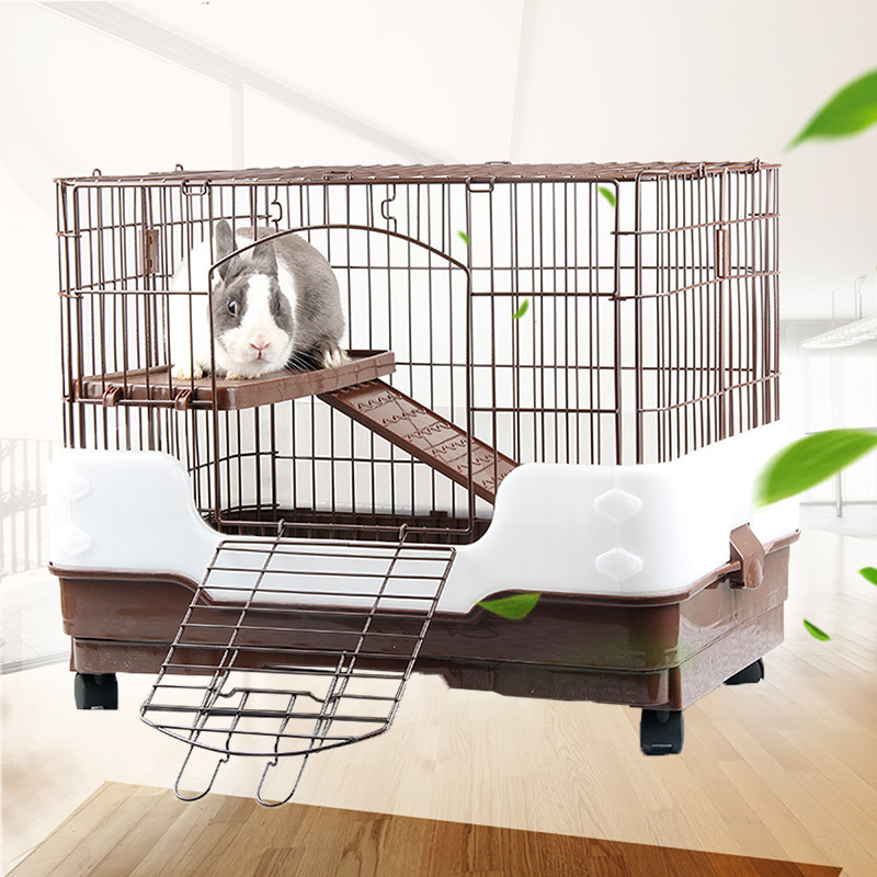 กรงกระต่ายป้องกันสเปรย์ R81 ลิ้นชักคู่ Dayang กรงในครัวเรือนขนาดใหญ่พิเศษกระต่ายหนูตะเภาทําความสะอาด
