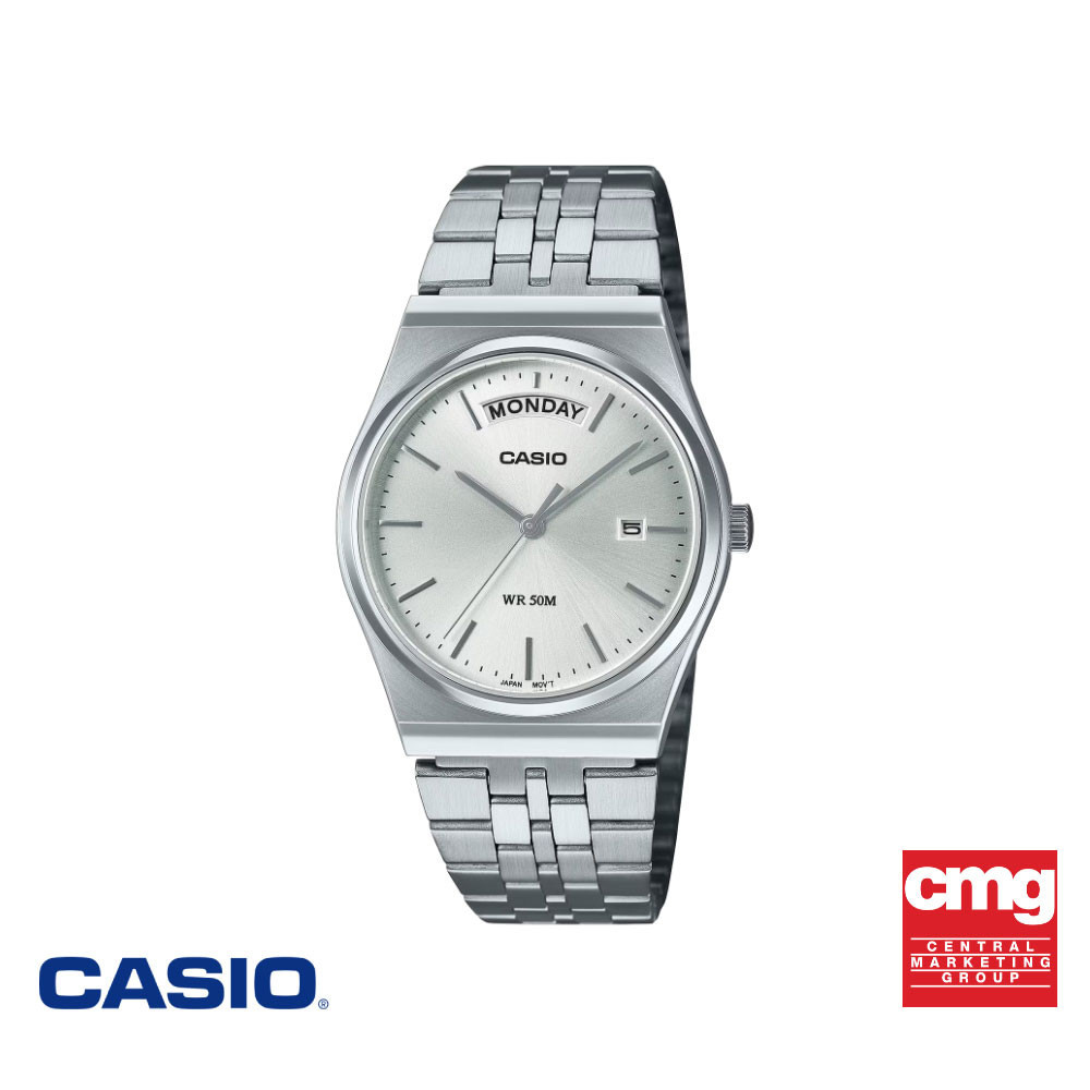 CASIO นาฬิกาข้อมือ CASIO รุ่น MTP-B146D-7AVDF สเตนเลสสตีล สีเงิน