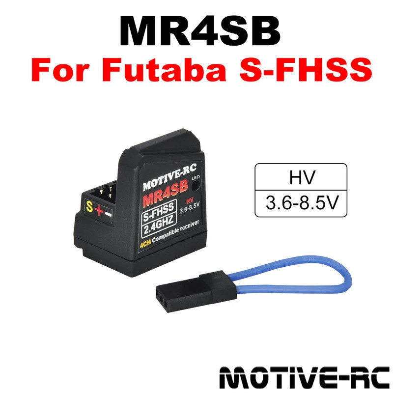 MOTIVE-RC MR4SB 2.4G HV SFHSS ตัวรับสัญญาณ Antennaless SBUS สําหรับ Futaba S-FHSS 3PV 4PLS 4PX 4PM 4
