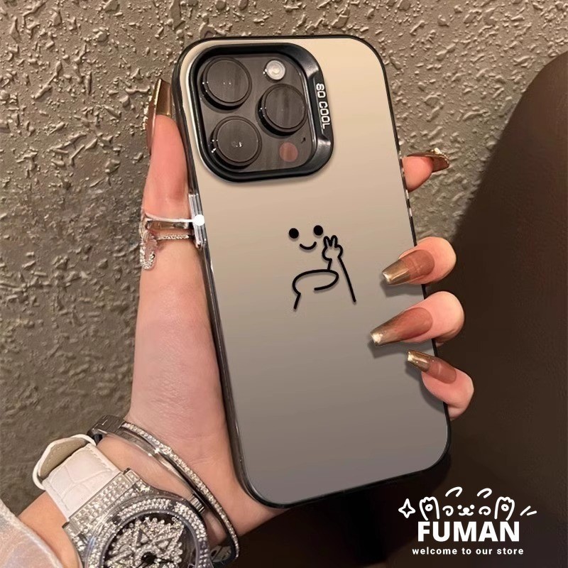 Simple U-รูปยิ้มกรณีสําหรับOPPO Realme 15 14 14T Pro GT6 C75 C75X C71 C67 Narzo 80X 80 Lite 4G 5Gปลอ